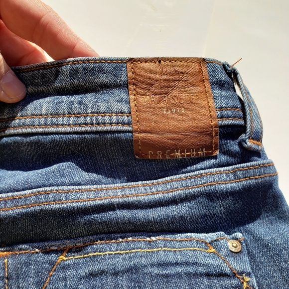 Zara Basic Z1975 fray hem jeans size 2 - Picture 5 of 9